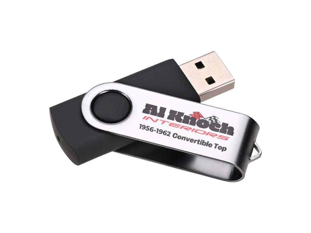 56-62 Convertible Soft Top Installation Flash Drive (ND)