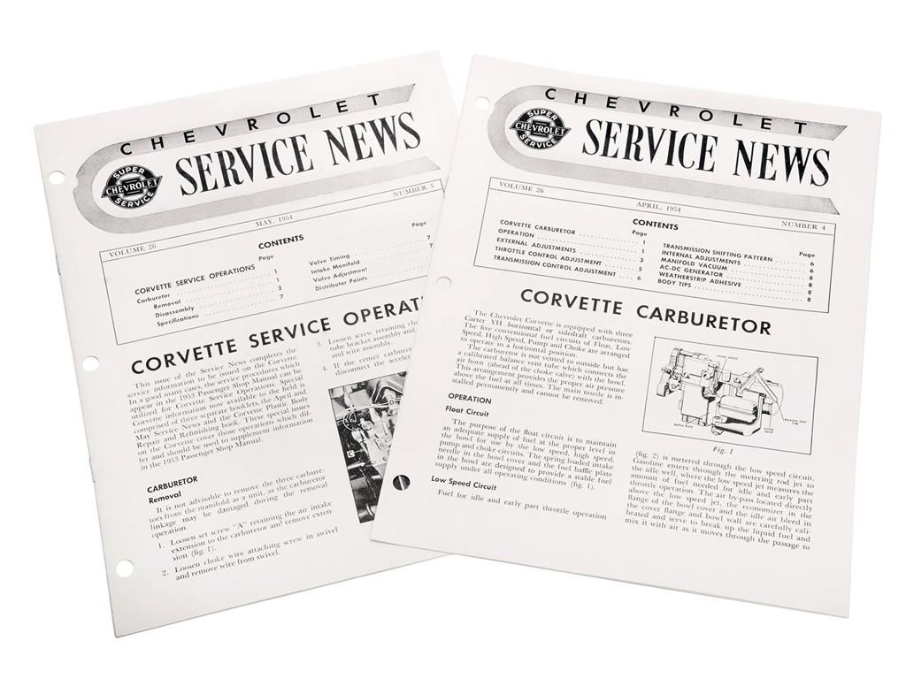 1954 Chevrolet Service News April and May 1954