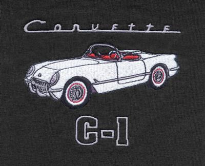 Black Polo Shirt with Your 53-55 Exterior and Interior Car Colors