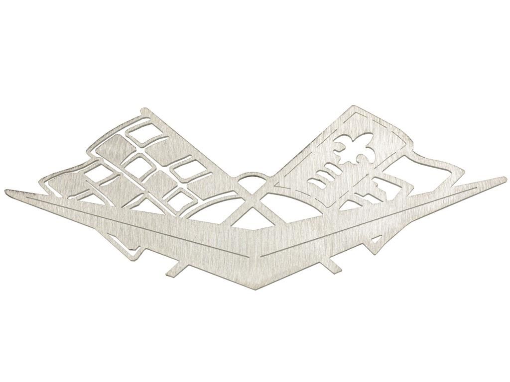 1953-1962 C1 Brushed Metal Ornament by CarArtWorks