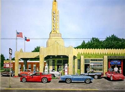 Caravan Stop Giclee Print By Dana Forrester 11" X 17"