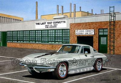 The Last Stingray 1967 Giclee Print By Dana Forrester 11" X 17"