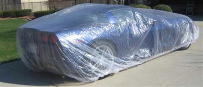 Car Cover - Plastic With Elastic Band