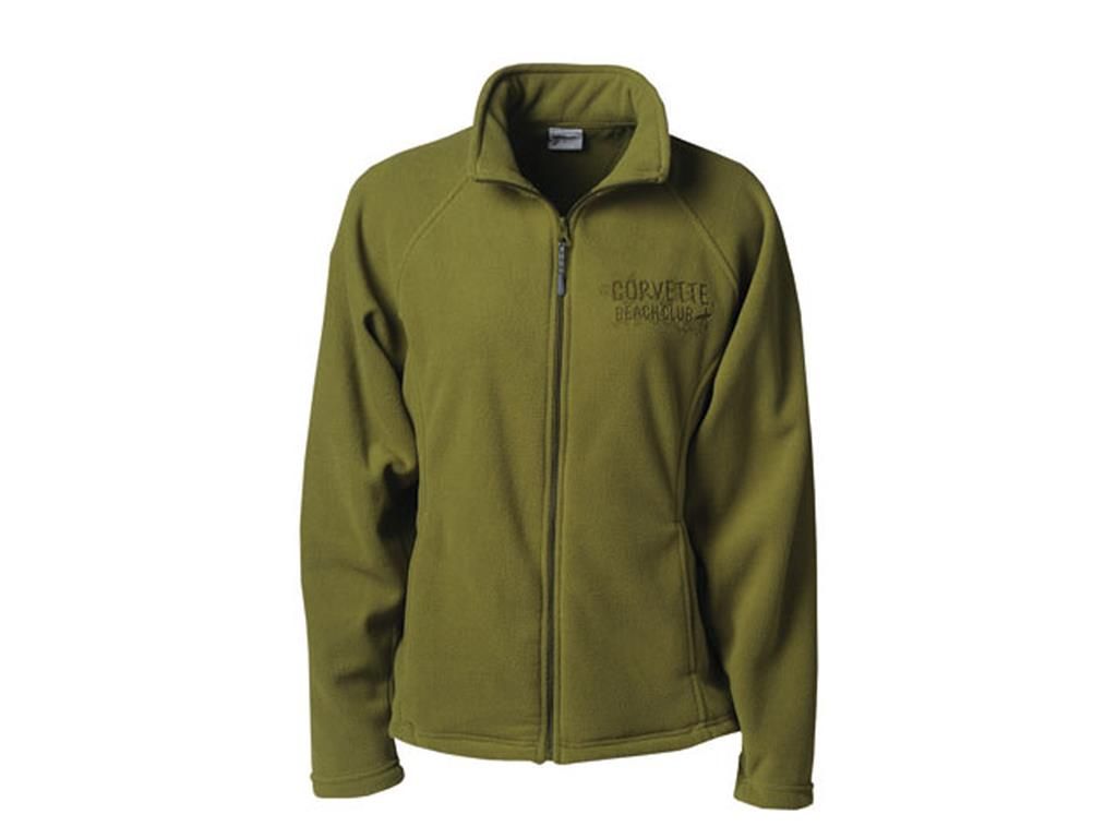 Womens Clover Etched Corvette Beach Club Zippered Fleece *Clearance*