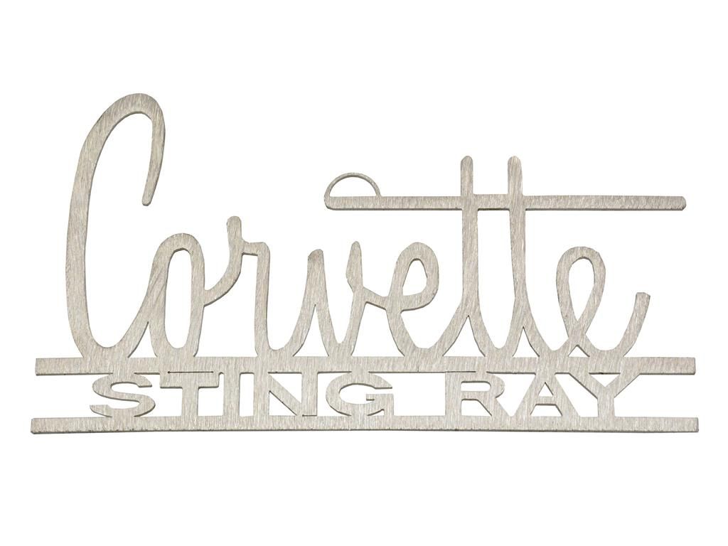 Ornament 66-65 Corvette Sting Ray Brushed Metal by CarArtWorks