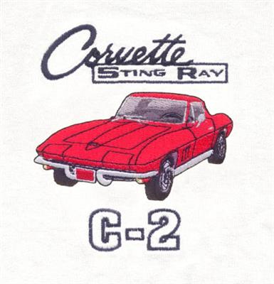 Polo Shirt - White With 65-66 Coupe Exterior and Interior Color