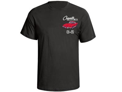 T-Shirt - Black With 65-66 Coupe Exterior and Interior Colors