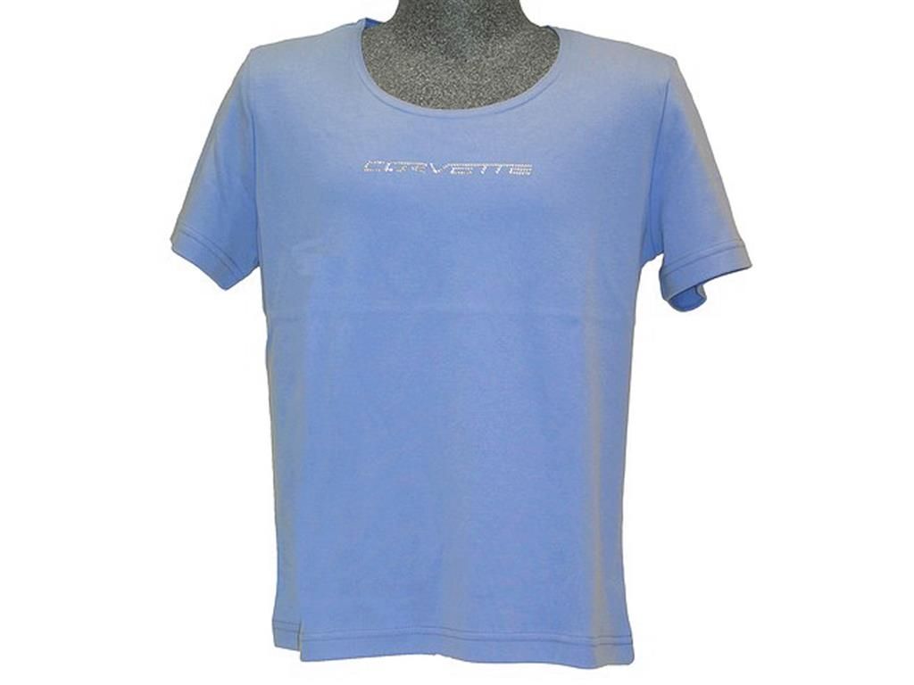 T-Shirt Womens Platinum Sparkle Periwinkle Blue Essential *Clearance*