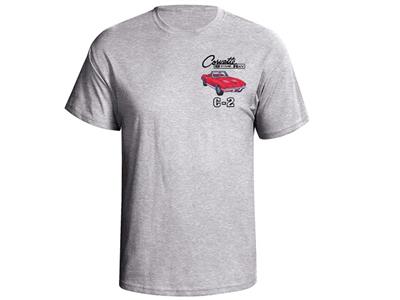 T-shirt - Gray With 63-64 Convertible Exterior and Interior Colors