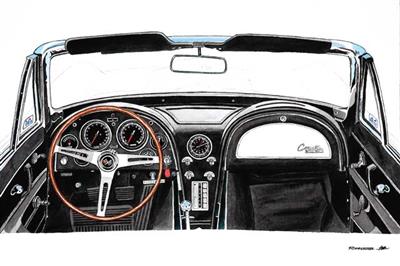 Cockpit Giclee Print By Dana Forrester 11" X 17"