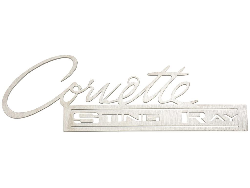 Ornament 63-65 Corvette Sting Ray Brushed Metal by CarArtWorks