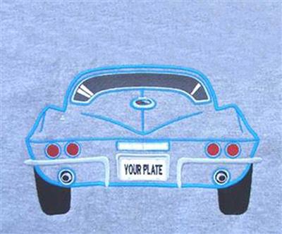 63-67 Sweatshirt Rear End Coupe Outline Design (ND)