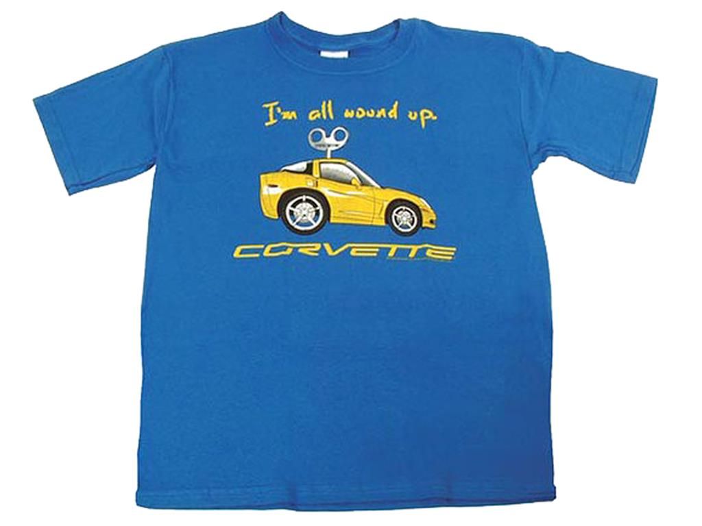 T-Shirt C6 Kids "I'm All Wound Up" Blue With Yellow *Clearance*