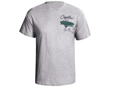 T-Shirt - Gray With 65-66 Convertible Exterior and Interior Colors