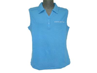 Polo Womens Blue Corvette Sleeveless Polo *Clearance*