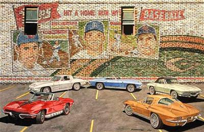 Icons 63-67 Cars Giclee Print By Dana Forrester 11" X 17"