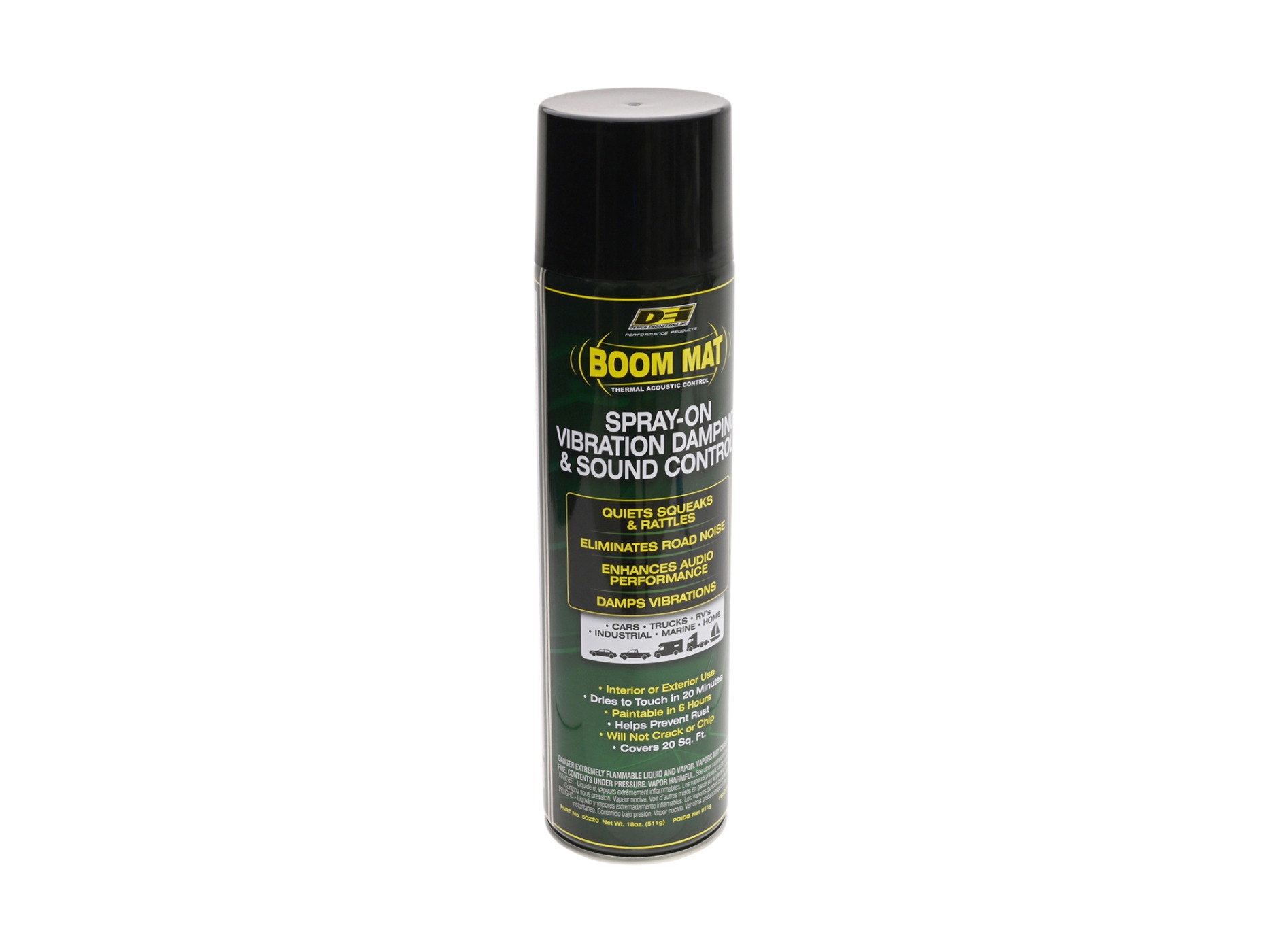 Boom Mat Spray On Sound Deadener - 18 Ounce