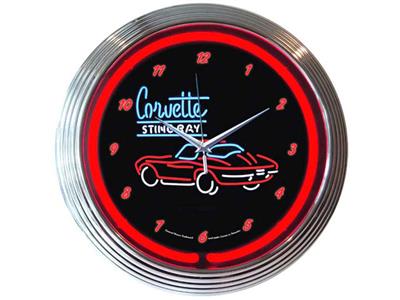 C2 Chrome Ring Neon Clock