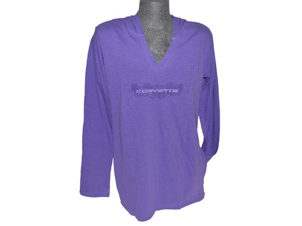 Hoodie Womens Tunic Cornflower Purple (ND) *Clearance*