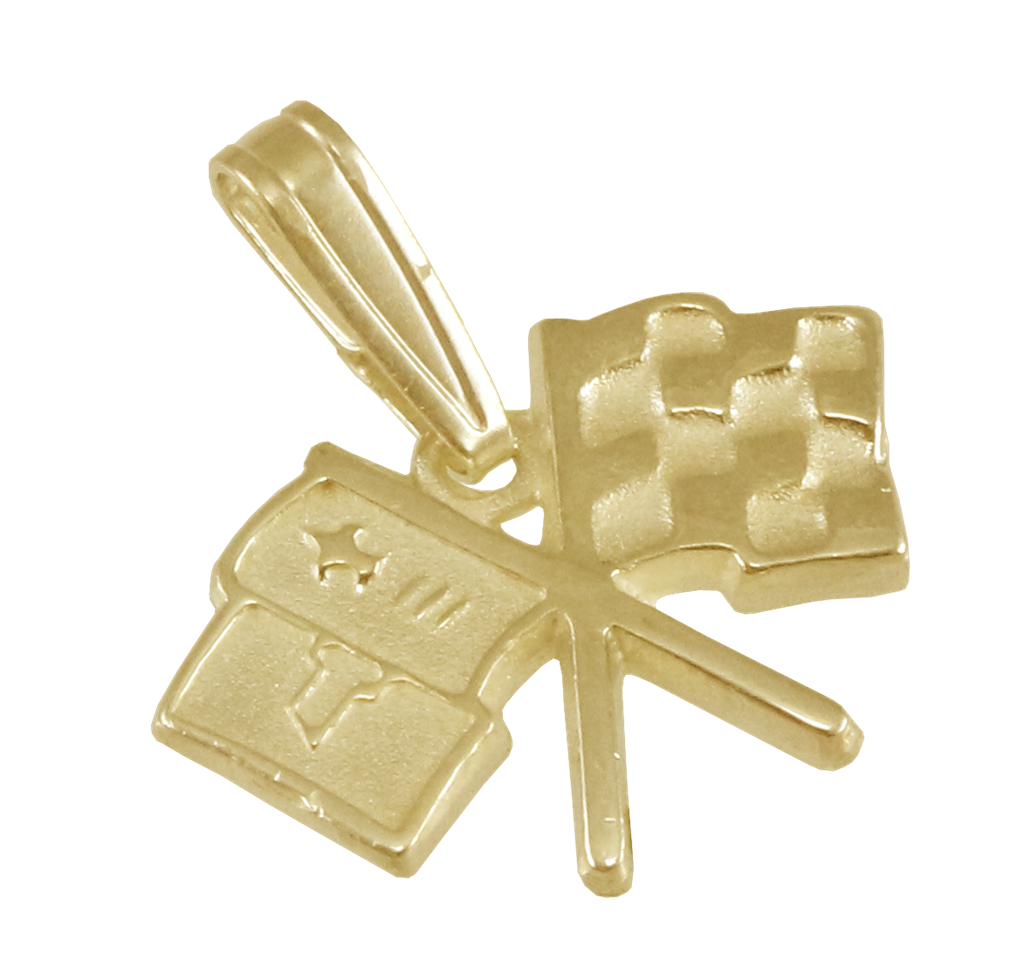 C2 Emblem 14k Gold Pendant