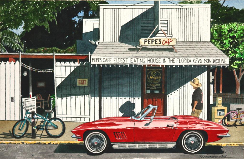 Pepe's Of Key West 11 X 17 Forrester Print