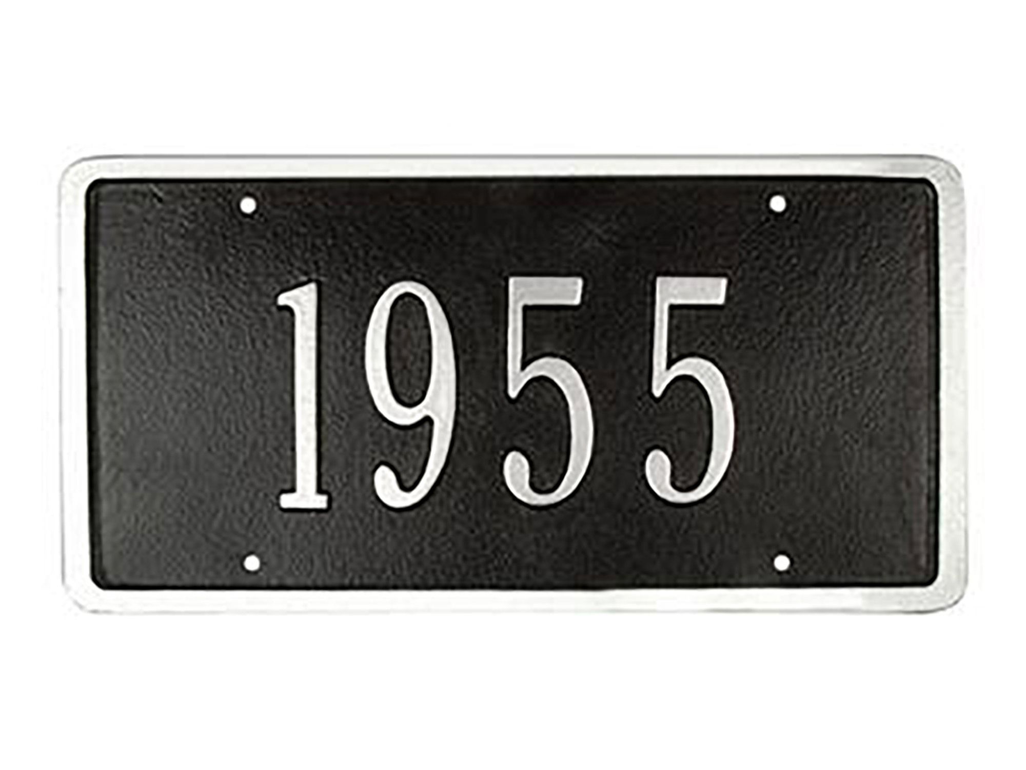 Custom License Plate - With Silver Numbers Choose Car Year