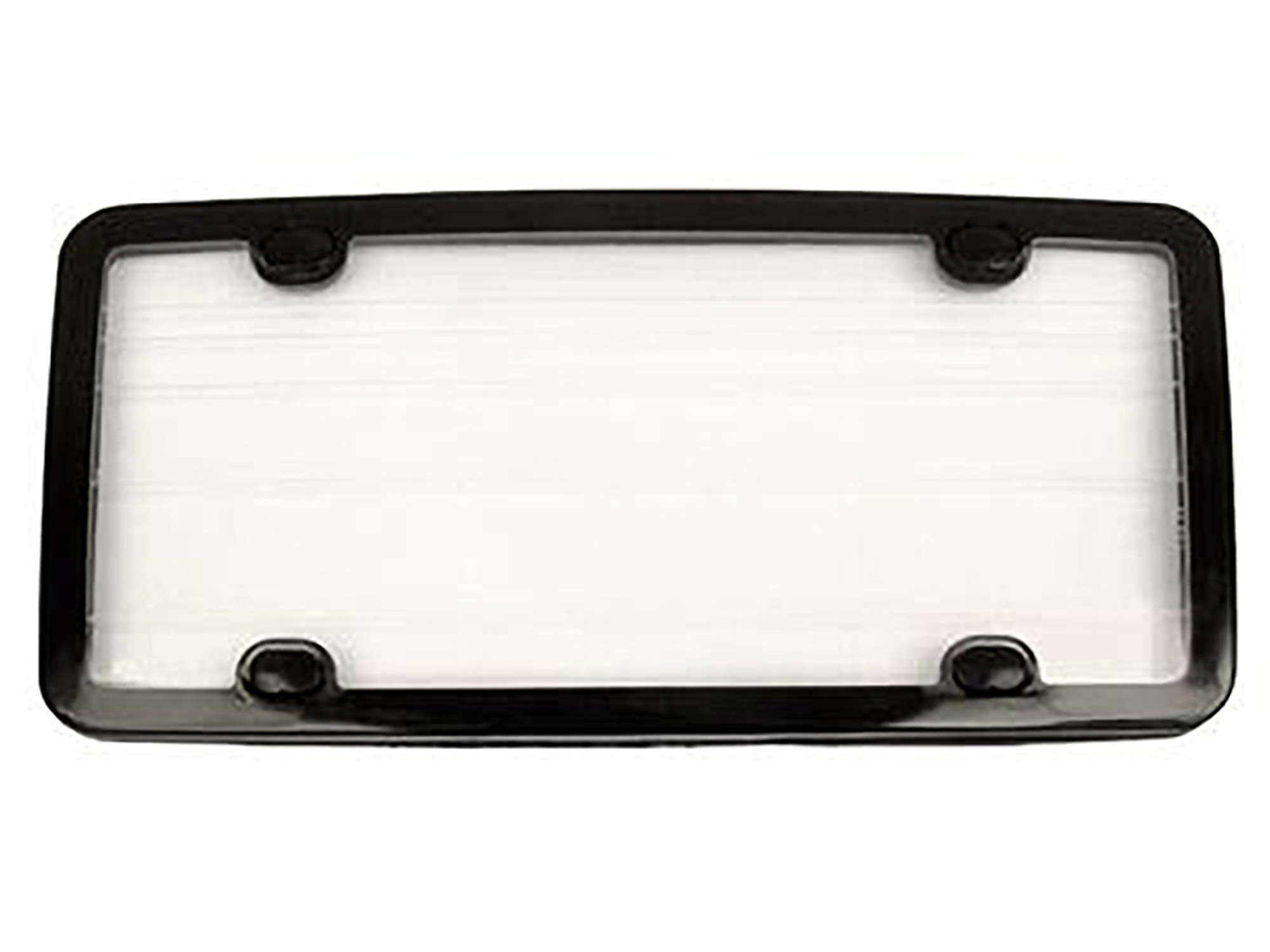 Autocross License Plate Frame w/Clear Sealed Lens Accessory Color: Black