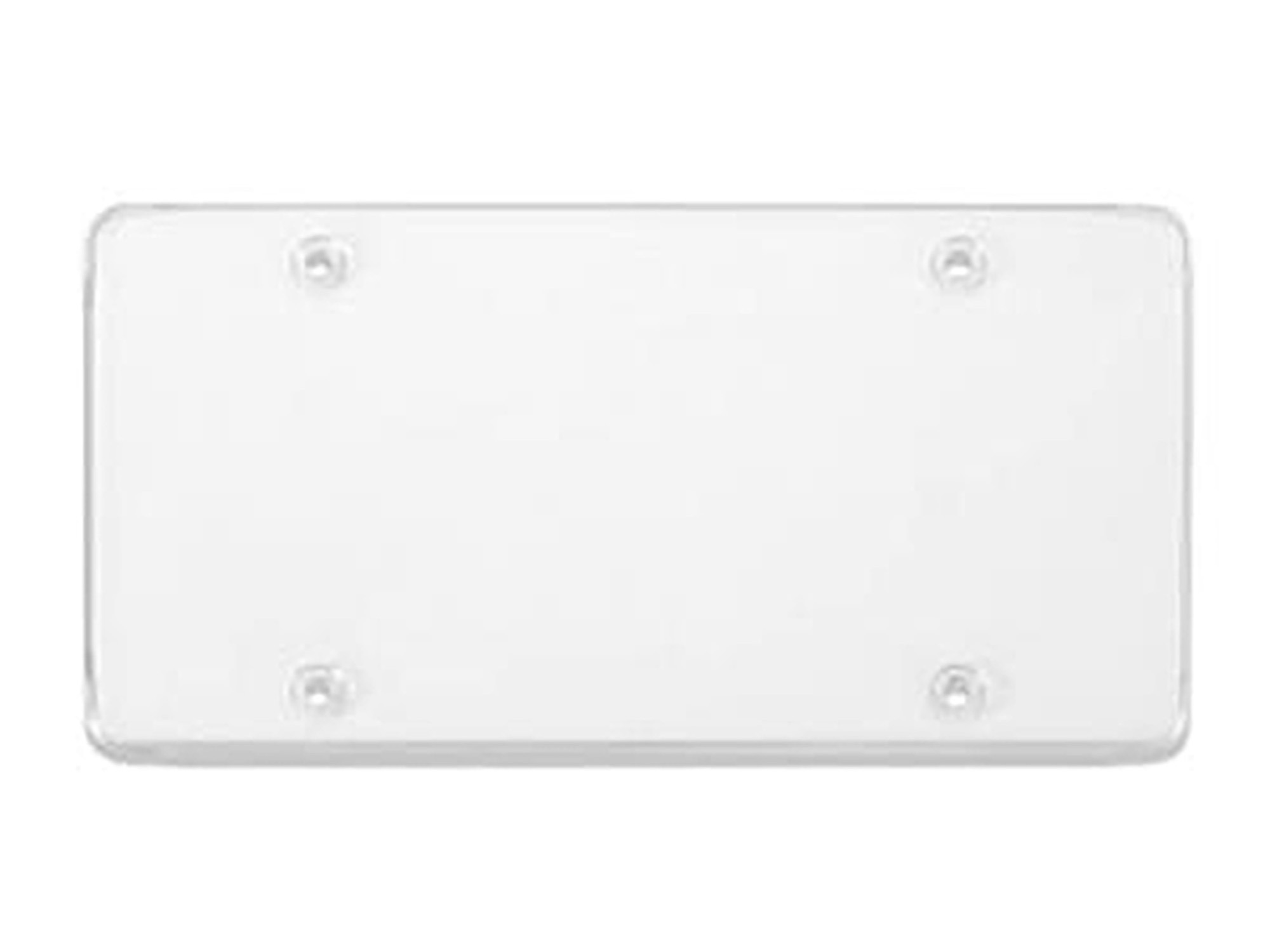 Corvette Clear License Plate Cover - Tuffshield Polycarbonate