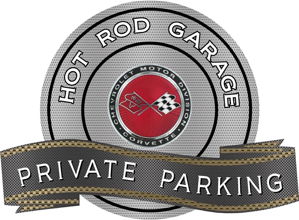 Metal Sign-73-74 Private Parking / Hot Rod Garage - 18" X 14" - Photo Steel