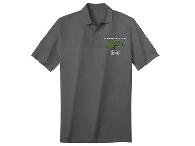 73-75 Polo Shirt - Gray With Exterior And Interior Convertible Colors