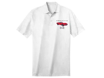 68-72 Polo Shirt - White With Exterior And Interior Convertible Colors