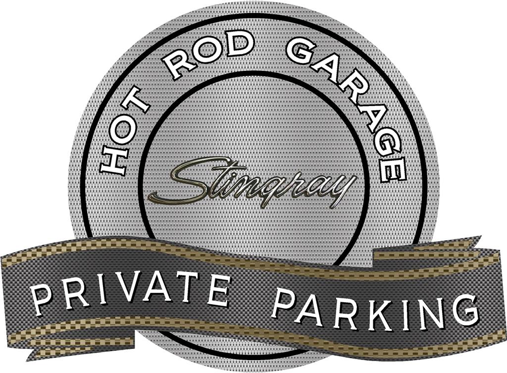 Metal Sign - Private Parking / Hot Rod - C3 Stingray - 18" X 14"