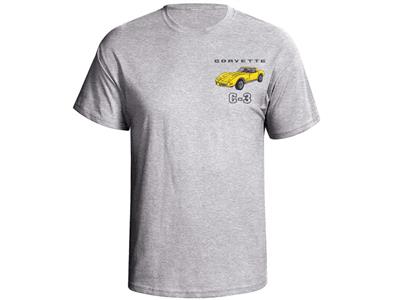73-79 T-shirt - Gray With Your Exterior And Interior Coupe Colors