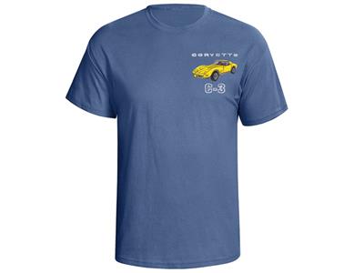 73-79 T-shirt - Blue With Your Exterior And Interior Coupe Colors