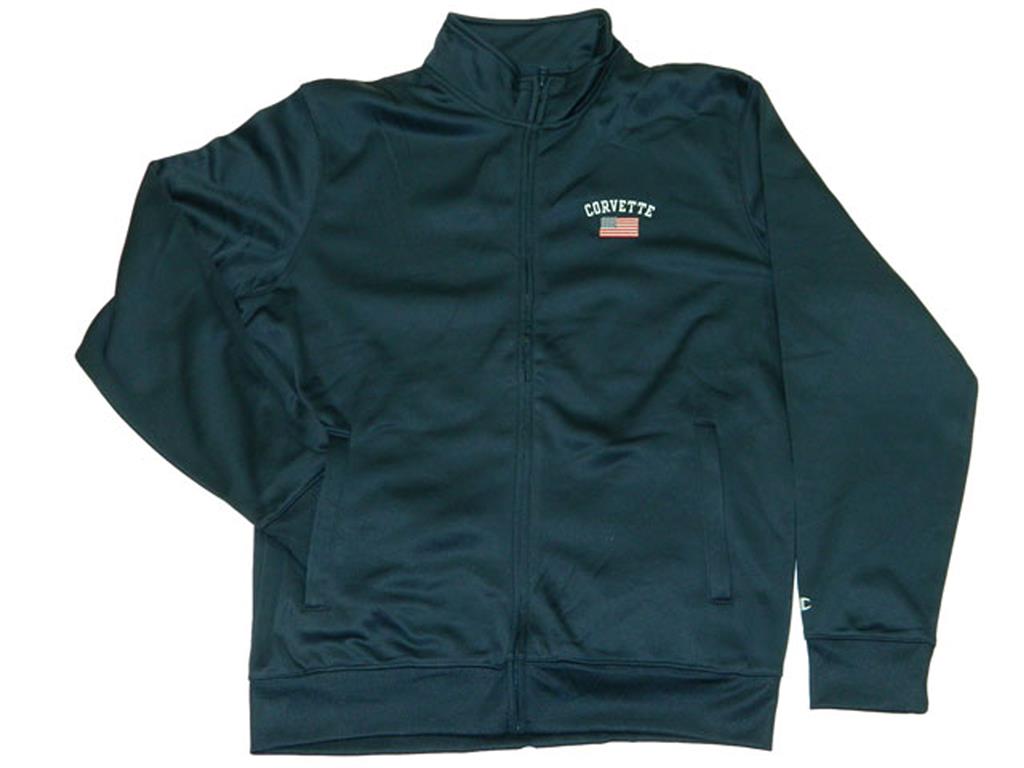 Jacket Mens Navy Hyp American Flag Full Zip Track *Clearance*