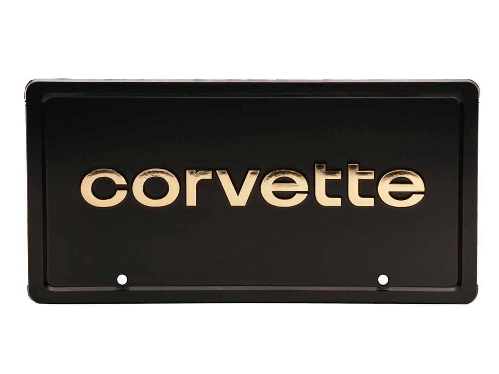 License Plate Gold 80's Style Lettering *Clearance*