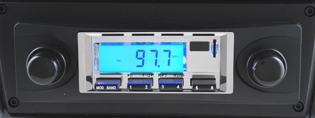 77-82 KHE-100 Bluetooth Stereo AM/FM Radio (Retro Look) Radio Face Option: Chrome