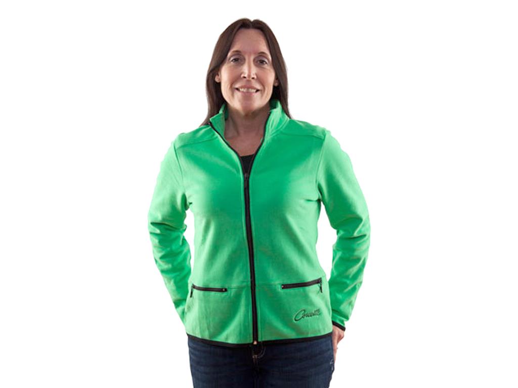 Jacket Womens Limeade Full Zip With Corvette Script *Clearance*