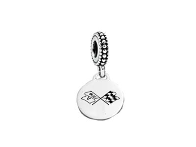 Crossflag Pandora Style Dangle Bead