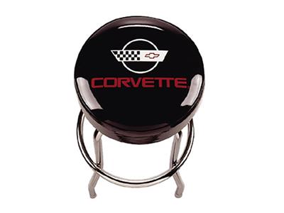 Black Counter Stool With 84-96 Logo (ND)