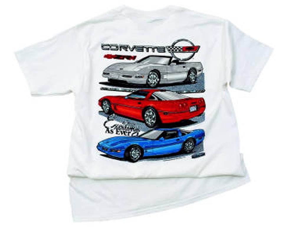 T-shirt Exciting As Ever C4 Corvette White