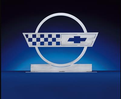 84-96 84-96 Emblem - CarArtWork Brushed Metal 15"x12" - Table / Desktop Emblem