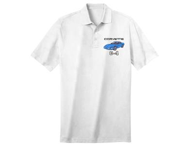 91-96 Polo Shirt - White With Exterior Coupe Color And Interior Color