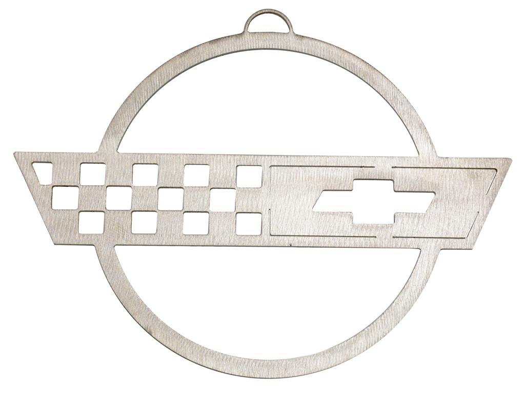 Ornament C4 Corvette Brushed Metal by CarArtWorks