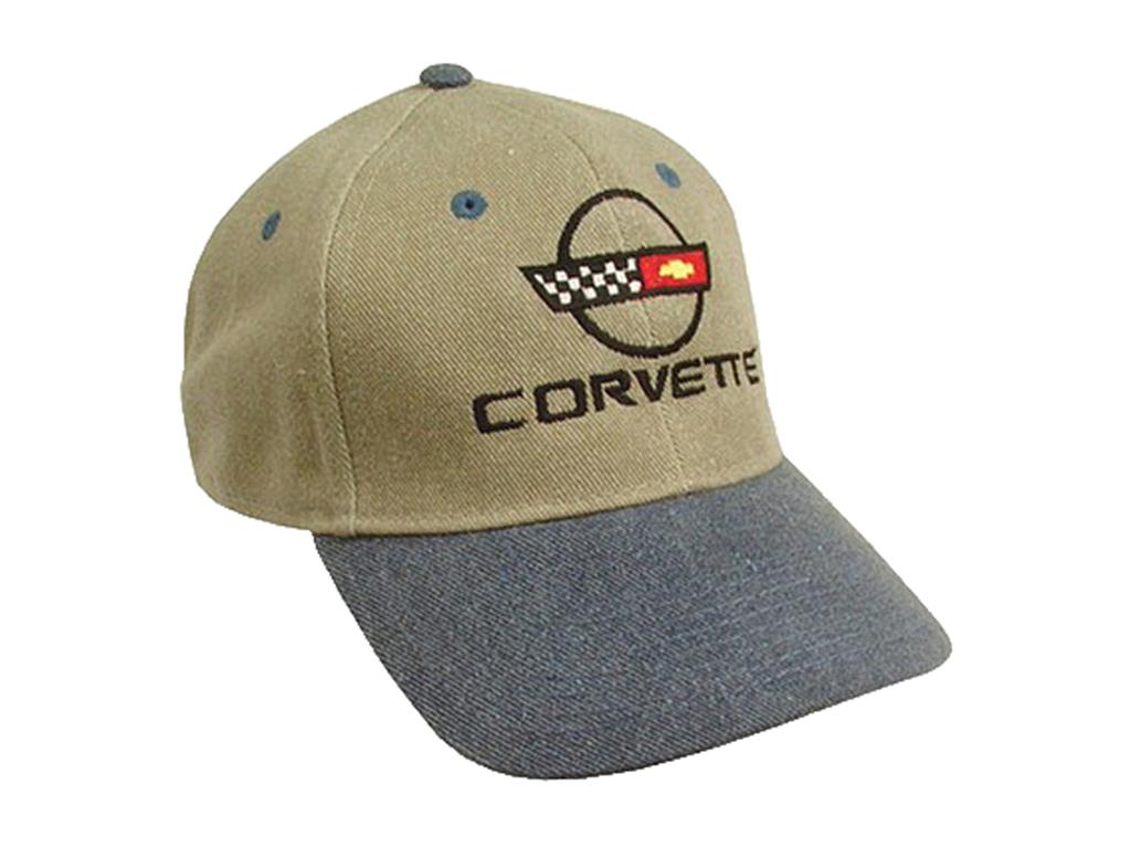 Hat - Blue And Tan C4 Logo
