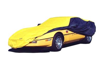 1984-1996 Car Cover - Stormproof Yellow And Black With Embroidered C4 Emblem