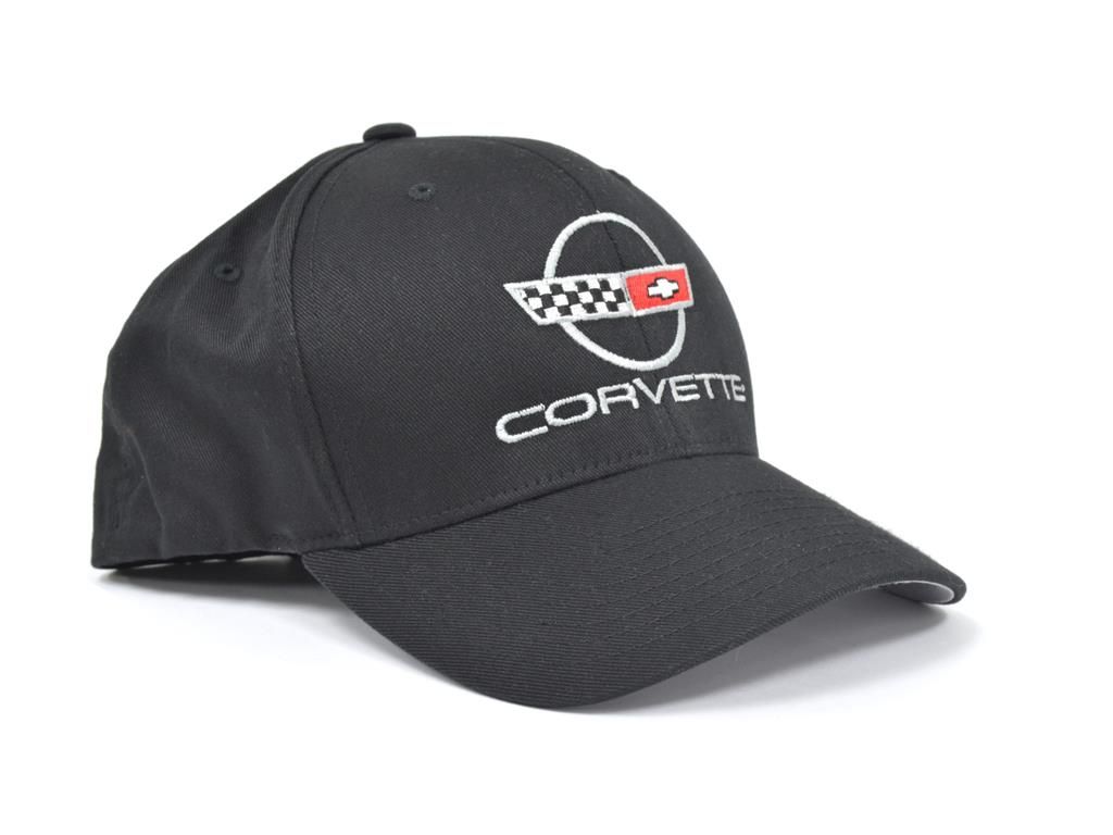 Hat - Black Flex Fit With C4 Embroidered Emblem ( S / M ) Fits 6 3/4" To 7 1/4"