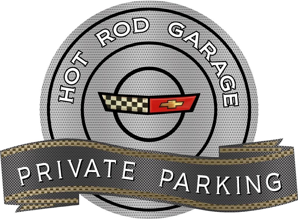 84-90 Metal Sign - C4 84-90 Private Parking / Hot Rod Garage - 18" X 14"