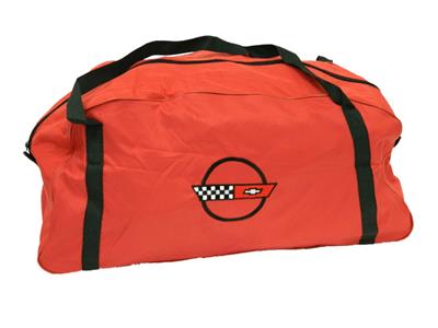 Red Duffel / Car Cover Storage Bag With C4 Embroidered Logo