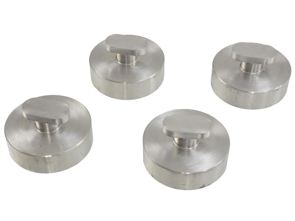 97-13 Jack Pads / Pucks - Aluminum ( Set Of 4 ) Except C6 Z06 *Use 107209*